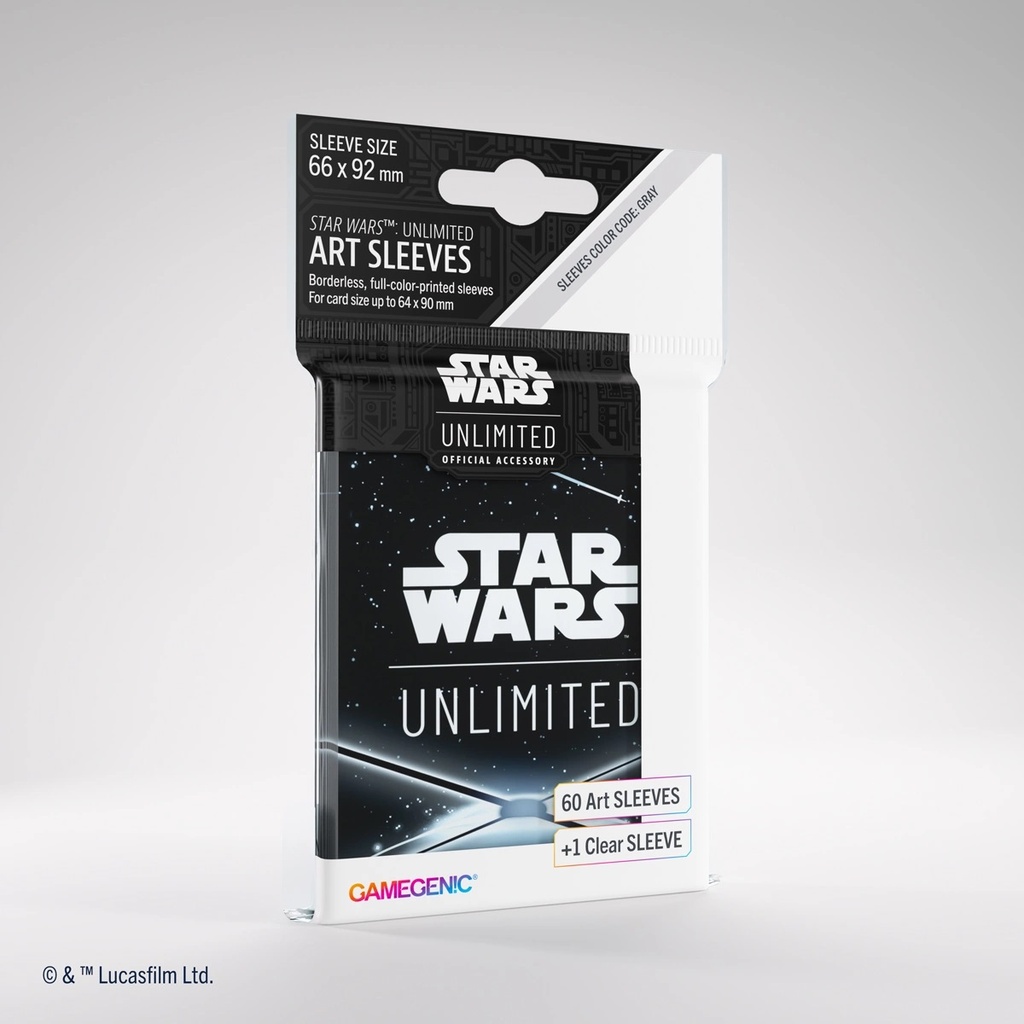 Sleeves: Star Wars: Unlimited - Card Back Black (x60)