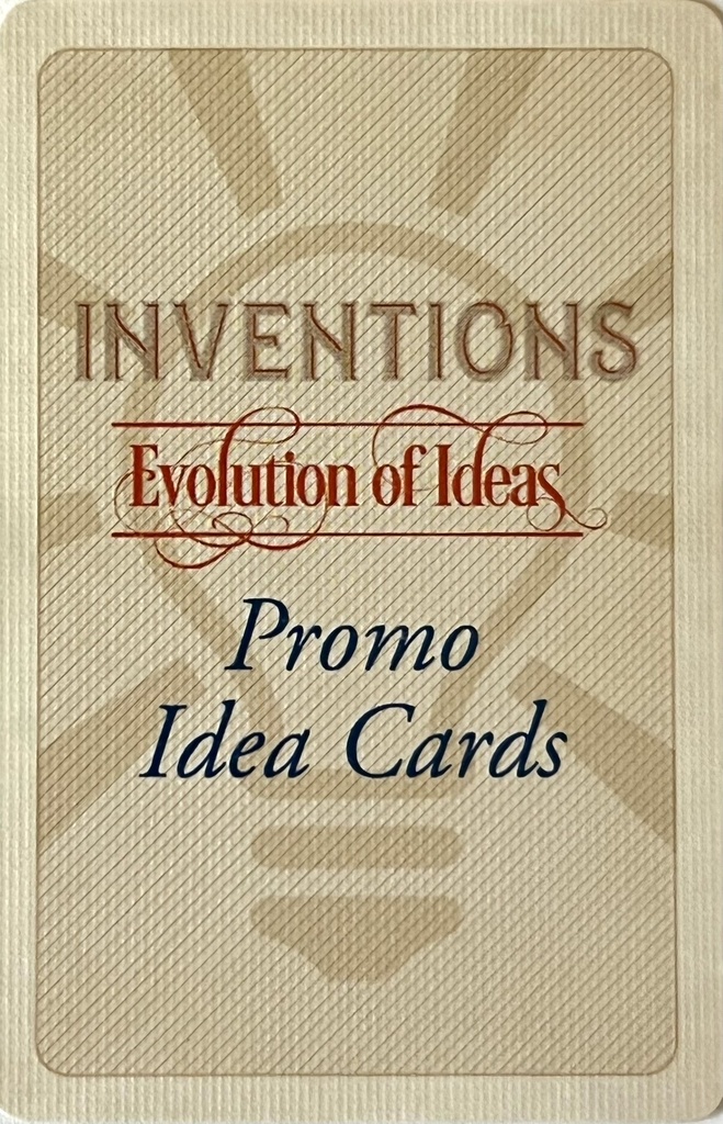 Inventions: Evolution of Ideas -  Promo Cards