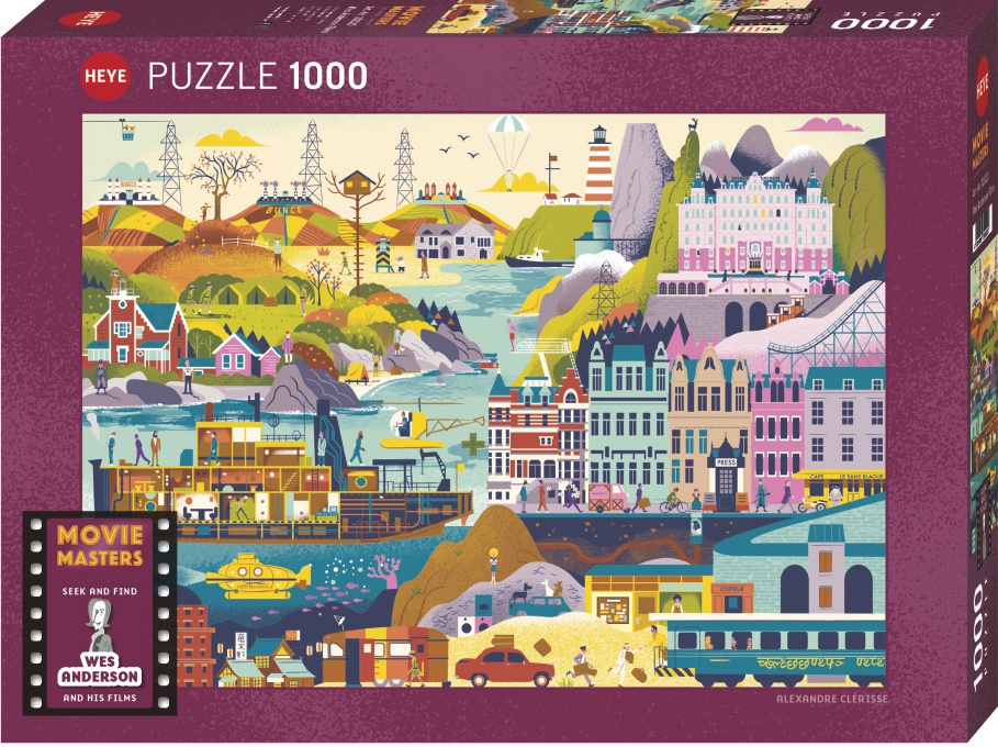 Jigsaw Puzzle: HEYE - Movie Masters: Wes Andersen (1000 Pieces)