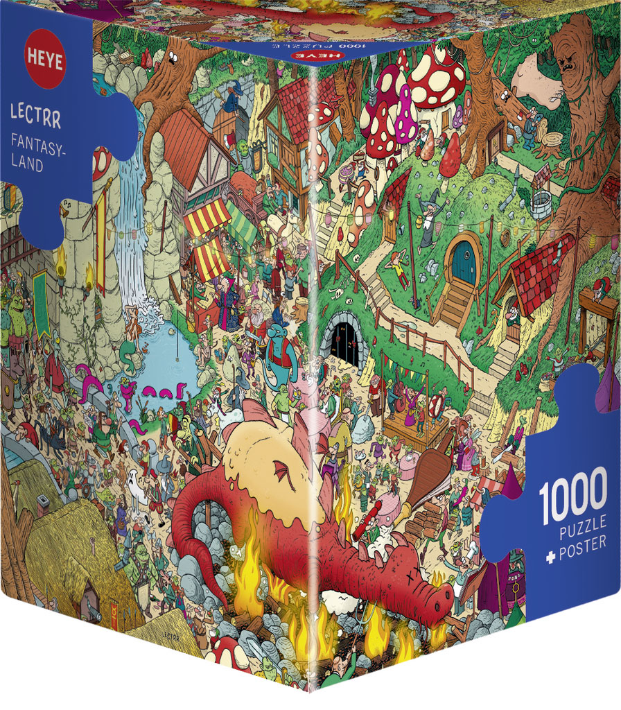 Jigsaw Puzzle: HEYE - Triangle: Lectrr, Fantasyland (1000 Pieces)