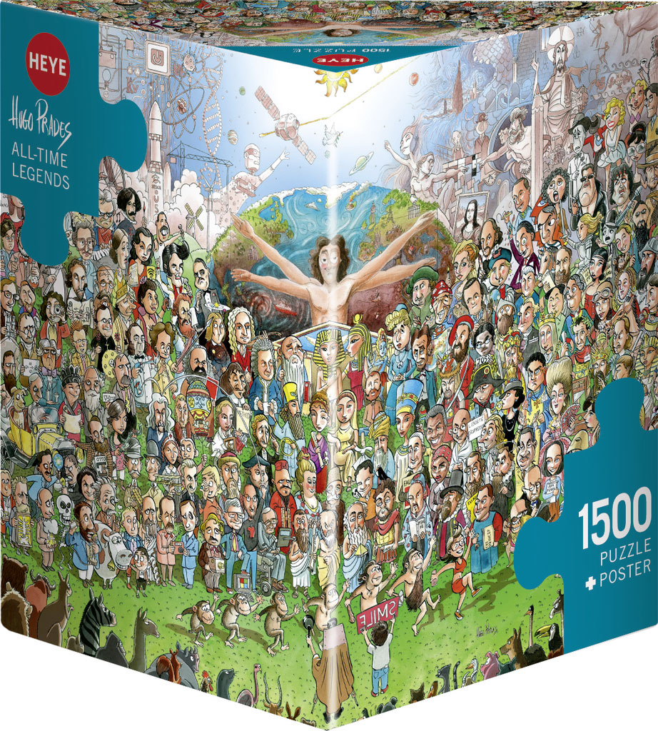 Jigsaw Puzzle: HEYE - Triangle: Prades, All-Time Legends (1500 Pieces)