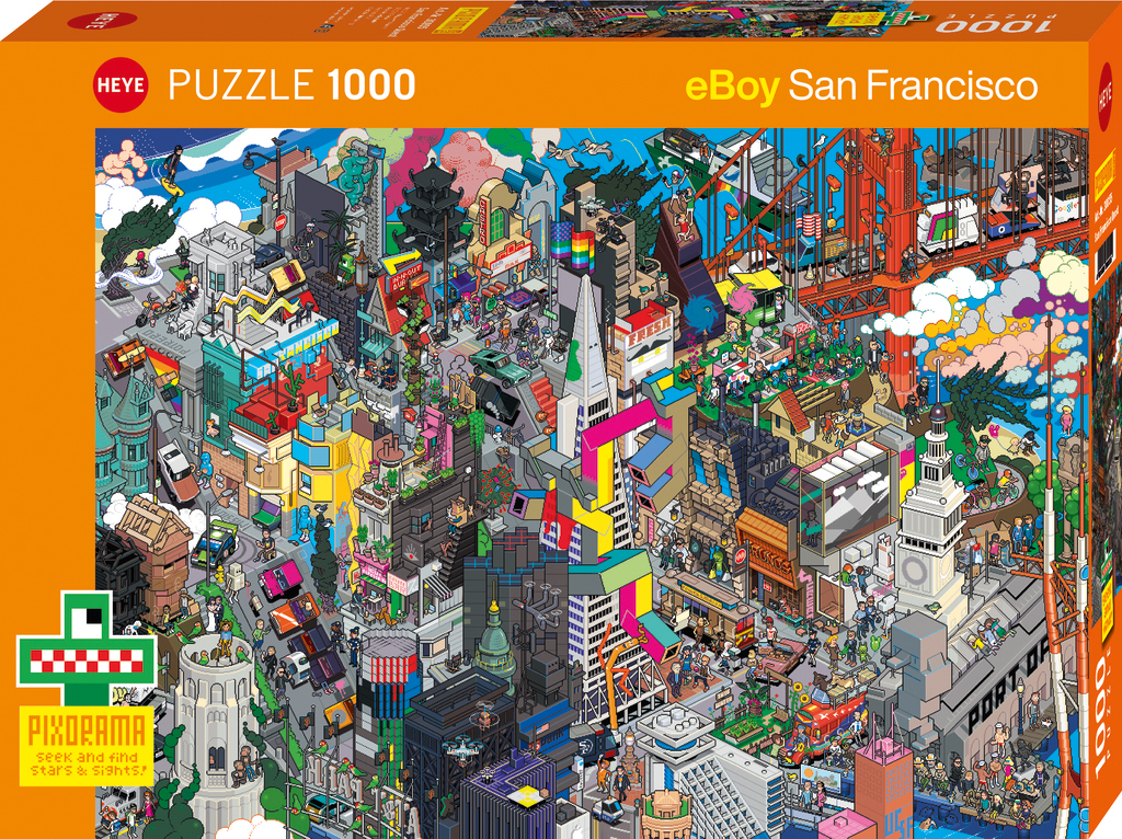 Jigsaw Puzzle: HEYE - Pixorama: San Francisco Quest (1000 Pieces)