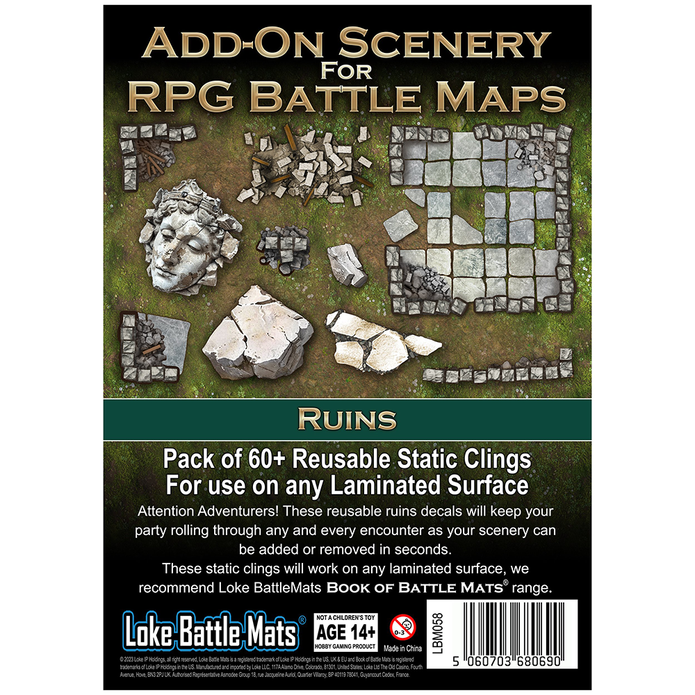 RPG Battle Mats: Add On Scenery For RPG Maps - Ruins