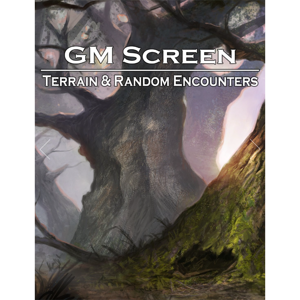 RPG: GM Screen - Terrain & Random Encounters