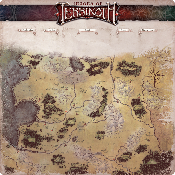 Heroes of Terrinoth: The Adventure Card Game - Gamemat