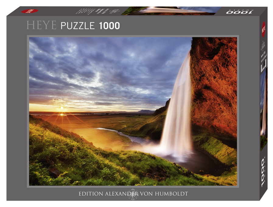 Jigsaw Puzzle: HEYE - Landscapes: Seljalandsfoss Waterfall (1000 Pieces)