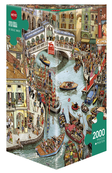 Jigsaw Puzzle: HEYE - Triangle: Gobel & Knorr, O Sole Mio! (2000 Pieces)