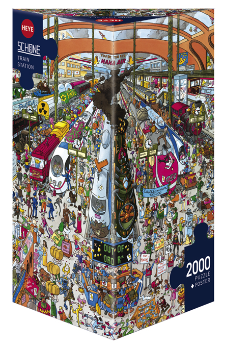 Jigsaw Puzzle: HEYE - Triangle: Schone, Train Station (2000 Pieces)