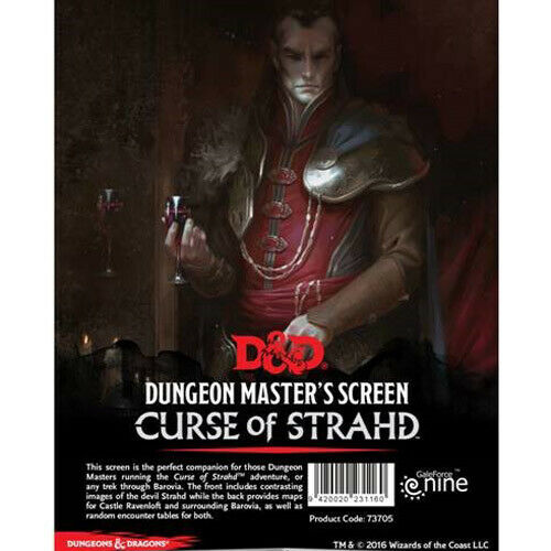 D&D RPG: Curse of Strahd - DM Screen