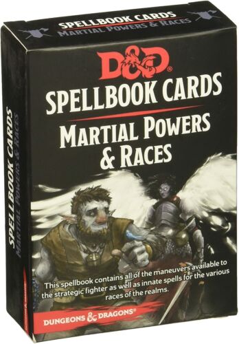 D&D RPG: Spellbook Cards - Martial Powers & Races