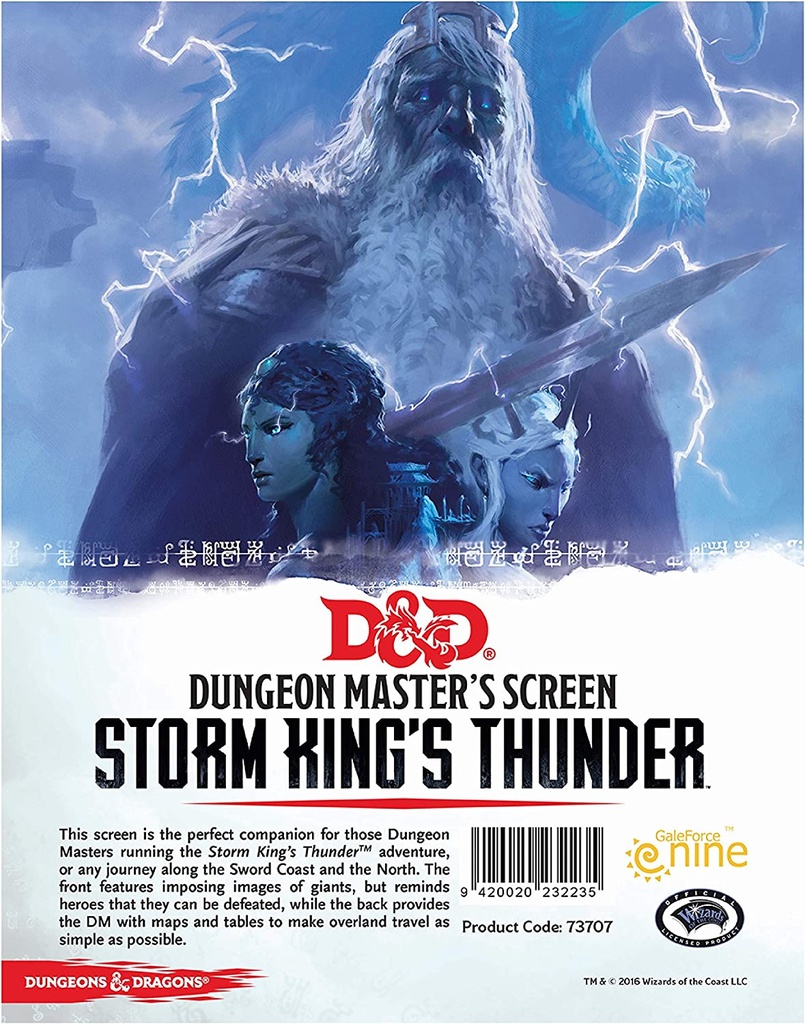D&D RPG: Storm King's Thunder - DM Screen