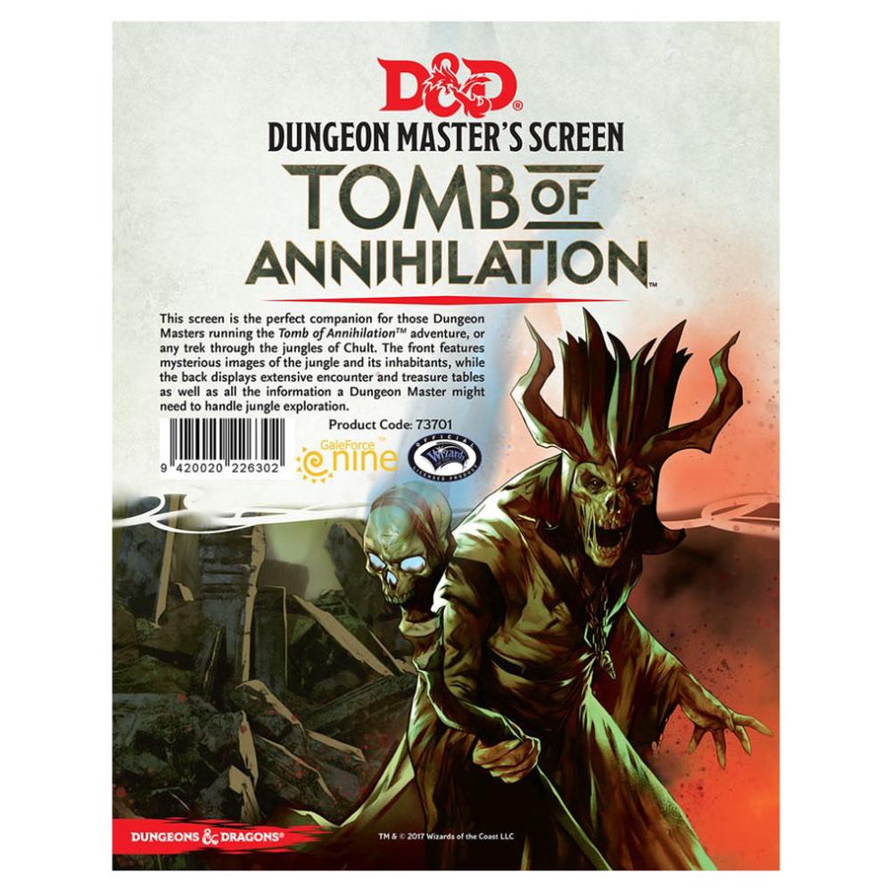 D&D RPG: Tomb of Annihilation - DM Screen