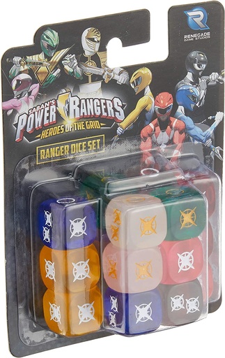 [RGS0863] Power Rangers: Heroes of the Grid - Ranger Dice Set (x12)