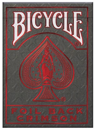 [10018787] Playing Cards: Bicycle - Foil Back Crimson