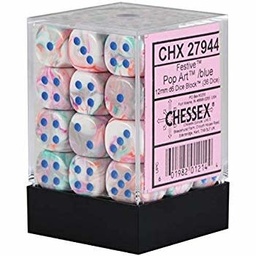 [CHX27944] Dice: Chessex - Festive - 12mm D6 (x36)