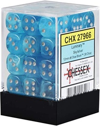 [CHX27966] Dice: Chessex - Luminary - 12mm D6 (x36)