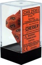 Dice: Chessex - Speckled - Poly Set (x7) - Fire