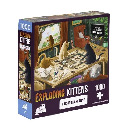 [PQUAR-1K-6] Jigsaw Puzzle: Exploding Kittens - Cats in Quarantine (1000 Pieces)
