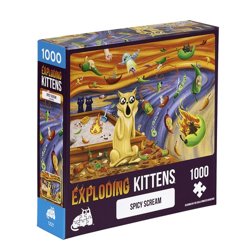 [PSCREAM-1K-6] Jigsaw Puzzle: Exploding Kittens - Spicy Scream (1000 Pieces)