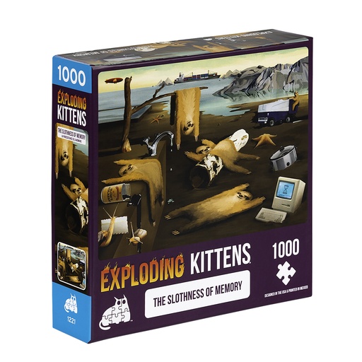 [PSLOTH-1K-6] Jigsaw Puzzle: Exploding Kittens - The Slothness of Memory (1000 Pieces)