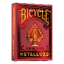 Playing Cards: Bicycle - Metalluxe Red