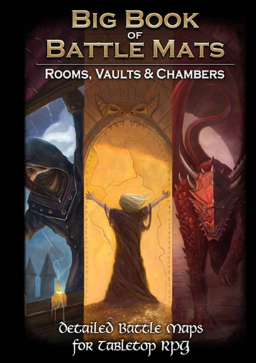 [LBM042] RPG Battle Mats: Big Book of Battle Mats - Rooms, Vaults, & Chambers