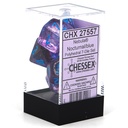 Dice: Chessex - Nebula, Luminary - Poly Set (x7) - Nocturnal/Blue