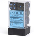 Dice: Chessex - Speckled - 16mm D6 (x12) - Blue Stars