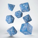 Dice: Q-Workshop - Elvish - Poly Set (x7) - Black/White