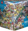 Jigsaw Puzzle: HEYE - Triangle: Berman, Go Camping! (2000 Pieces) 