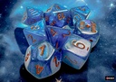 Dice: Chessex - Lab Dice 9 - Borealis - Midnight/Copper