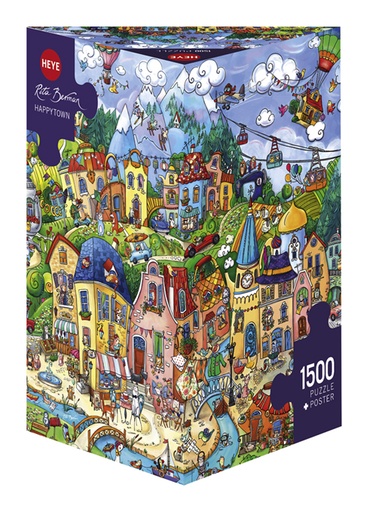 [29744] Jigsaw Puzzle: HEYE - Triangle: Berman, Happytown (1500 Pieces)
