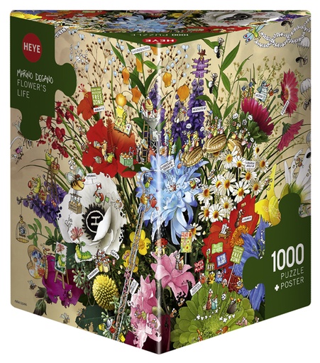 [29787] Jigsaw Puzzle: HEYE - Triangle: Degano, Flower's Life (1000 Pieces)