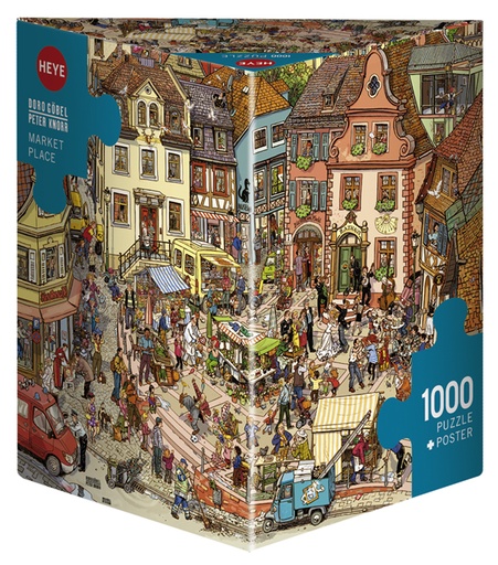 [29884] Jigsaw Puzzle: HEYE - Triangle: Gobel & Knorr, Market Place (1000 Pieces)