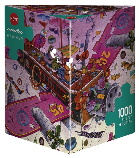[29887] Jigsaw Puzzle: HEYE - Triangle: Mordillo, Fly With Me! (1000 Pieces)