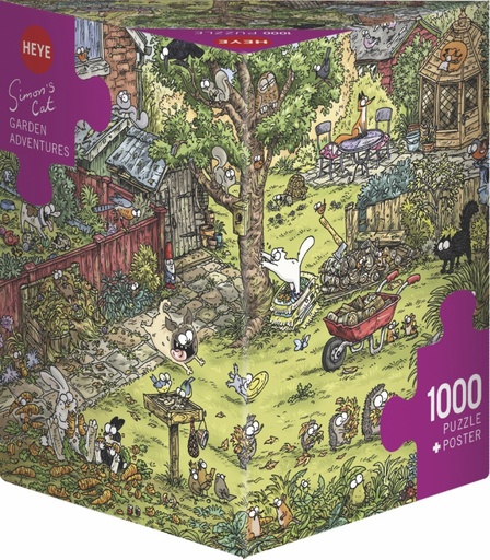 [29933] Jigsaw Puzzle: HEYE - Triangle: Simon's Cat, Garden Adventures (1000 Pieces)