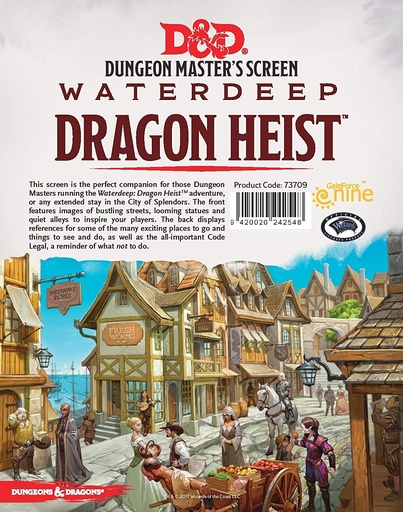 [73709] D&D RPG: Waterdeep Dragon Heist - DM Screen